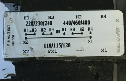 GENERAL ELECTRIC 9T58K0042G09 TRANSFORMER 0.050KVA 60HZ CLASS105 ***LOTOF3***