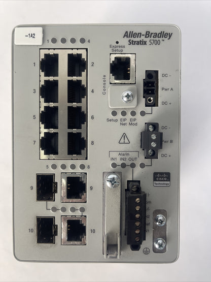 ALLEN BRADLEY 1783-BMS10CA SER A DIR/VER 10000233491/05 STRATIX 5700 ETHERNET