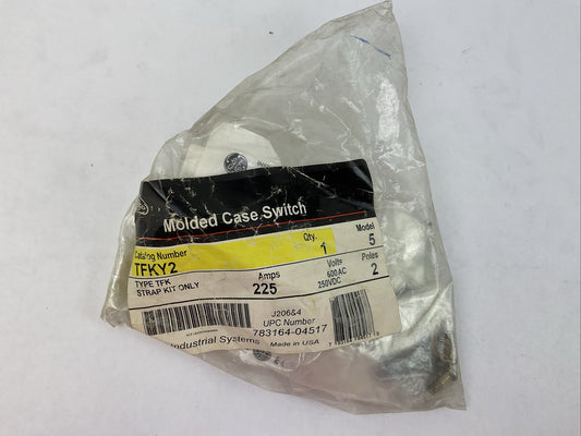 GE TFKY2 MODEL 5 2POLE 225AMP 600VAC 250VDC TYPE TFK STRAP KIT ONLY