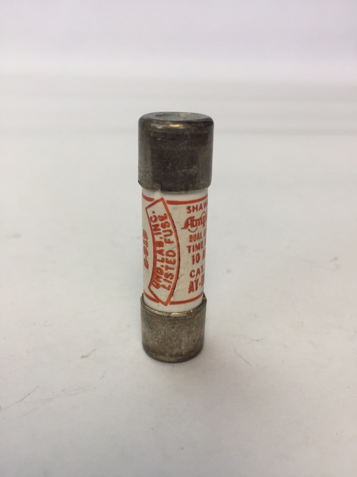 SHAWMUT AMP-TRAP AT-DE 10 DUAL ELEMENT TIME DELAY FUSE 10AMP 250VAC (LOT OF 10)
