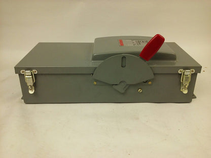 WESTINGHOUSE JHU361 H.D. SAFETY SWITCH NON FUSIBLE, 3PH, 30A, 600V, 20HP NEMA 12