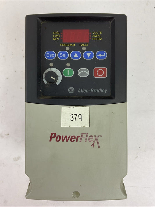 ALLEN BRADLEY 22A-D6P0N104 SER A FRN 3.05 POWER FLEX 4 AC DRIVE 2.2kW/3.0HP