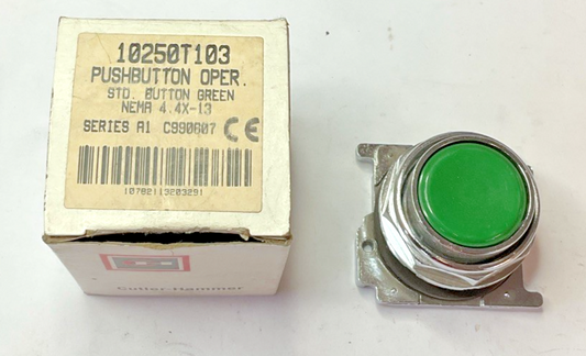 CUTLER-HAMMER 10250T103 STANDARD PUSHBUTTON OPERATOR GREEN SER.A1