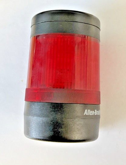 ALLEN BRADLEY 855T-B24TL4 STACK LED LIGHT RED SER.C W/ 855T-BPM10 BASE SER.B