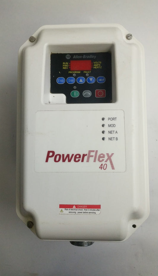 Allen Bradley 22B-B8P0C104 Ser A Powerflex 40 AC Drive 3 phase Type IP65