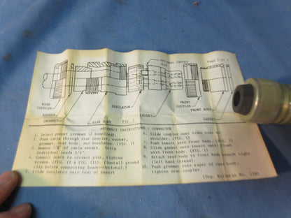 COUPLER E2004-MPG.ACL E2004-MPG-ACL CONNECTOR RECEPTACLE - NEW w/ GROMMETS