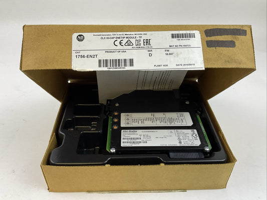 ALLEN BRADLEY 1756-EN2T SER D FW 10.007 CLX HI-CAP ENET / IP MODULE - TP