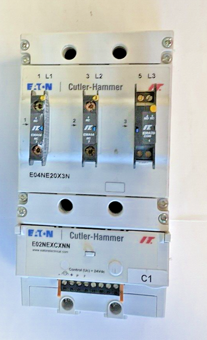 CUTLER HAMMER E04NE20X3N MECHANICAL LINE CONTACTOR E02NEXCXNN 250A 600V