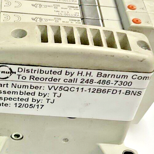 SMC VV5QC11-12B6FD1-BNS MANIFOLD VQC1100-51(10) VQC1400-51(2)