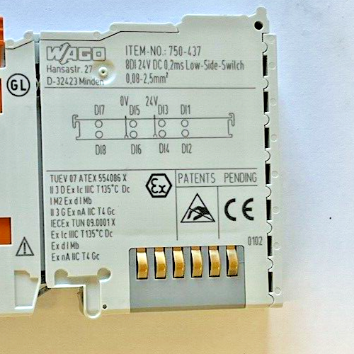 WAGO 750-437 DIGITAL INPUT 24VDC