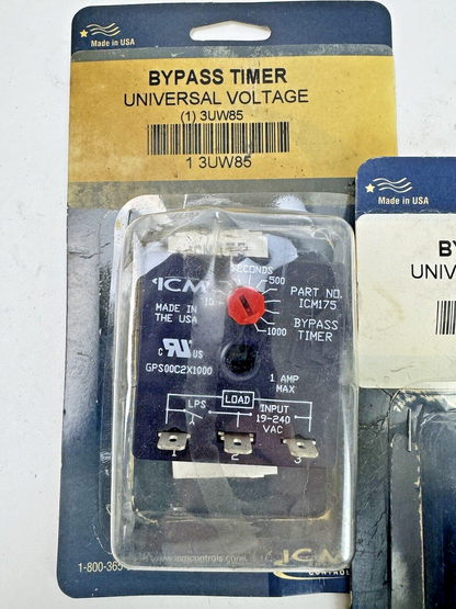 ICM **LOT OF 2** - ICM175 - BYPASS TIMER - UNIVERSAL VOLTAGE - 3UW85