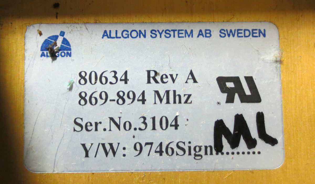 ALLGON SYSTEMS 80634 Rev. A / AT&T CELL KS-24153L6 COMBINER 869-894 Mhz