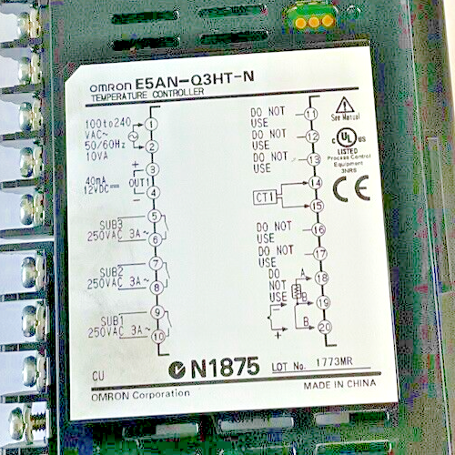 OMRON E5AN-Q3HT-N TEMPERATURE CONTROLLER 240VAC 50/60HZ 10VA