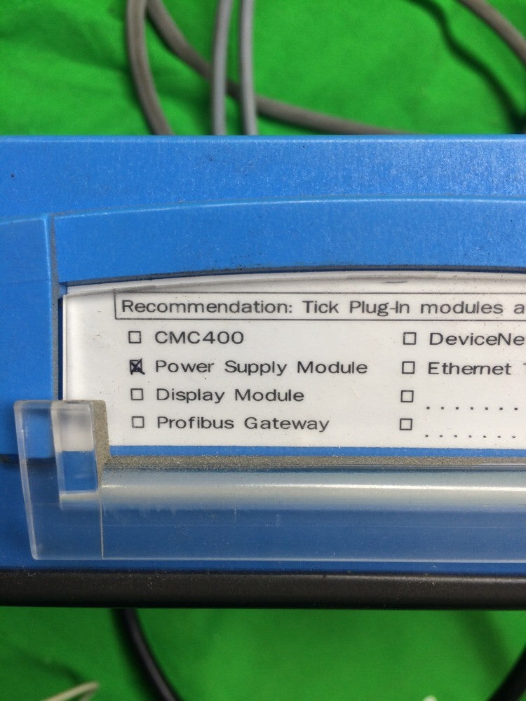 SICK OPTIC CLV650-0120 BARCODE SCANNER & CDM420-0102 POWER SUPPLY W/ WL18-3P430