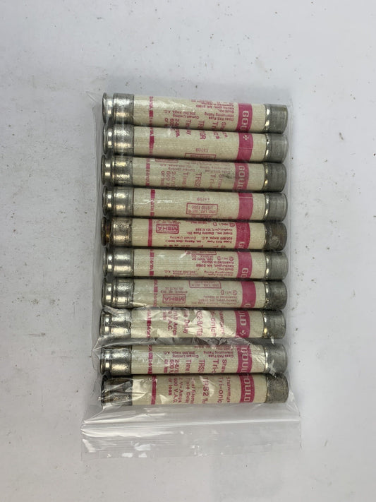 Gould Shawmut Tri-Onic TRS2-8/10R 2 8/10A 600V Fuse "Lot of 10"