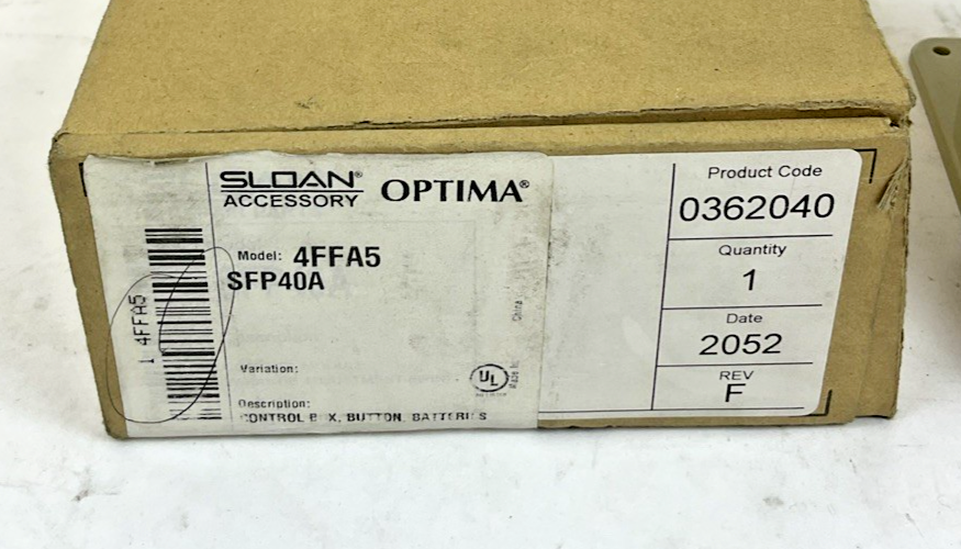 SLOAN SFP40A CONTROL MODULE REV. 1 6VDC