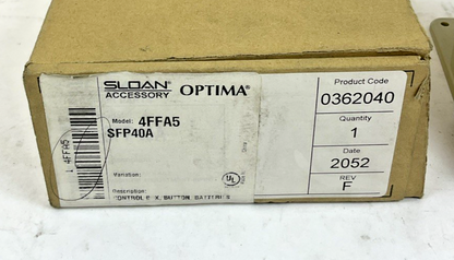 SLOAN SFP40A CONTROL MODULE REV. 1 6VDC