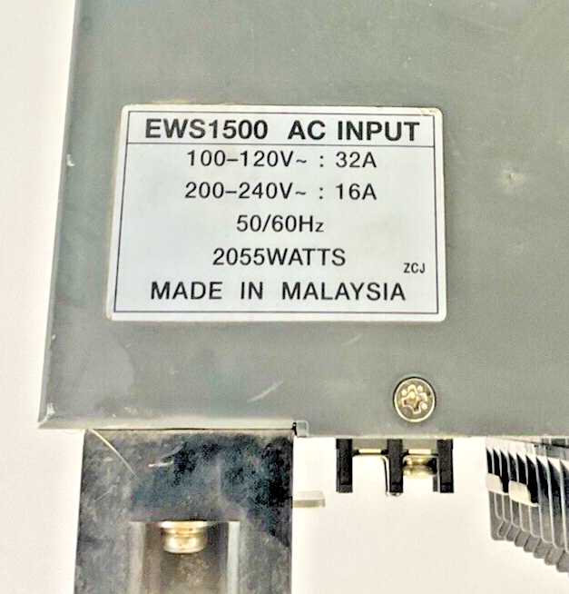 NEMIC-LAMBDA EWS1500-24 POWER SUPPLY 63A 24VDC 240VAC 2055WATT 50/60HZ