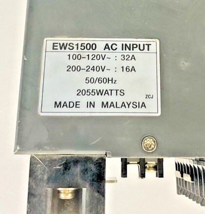 NEMIC-LAMBDA EWS1500-24 POWER SUPPLY 63A 24VDC 240VAC 2055WATT 50/60HZ