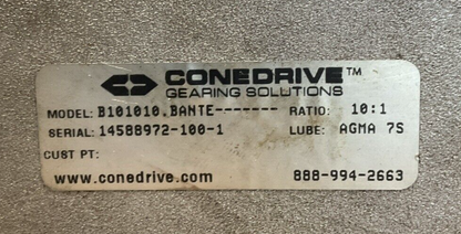 CONE DRIVE B101010.BANTE-------GEAR BOX RATIO 10:1