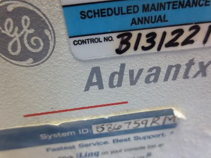GE 46-276420G1 ADVANTX LFX CONSOLE - 120V, 60Hz, 3A - for PARTS or REPAIR