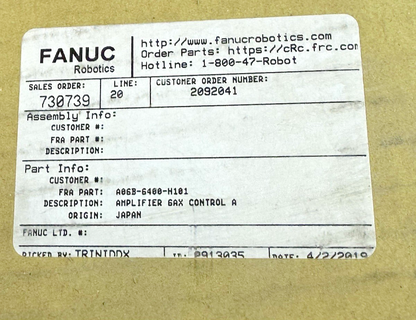 FANUC A06B-6400-H101 Servo Drive Amplifier A06B6400H101