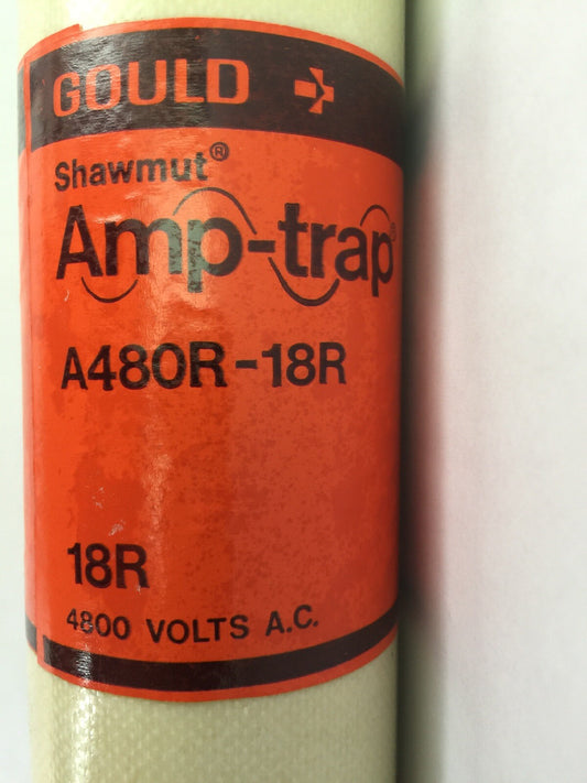 GOULD SHAWMUT AMP-TRAP A480R-18R CURRENT LIMITING FUSE 4800 VAC
