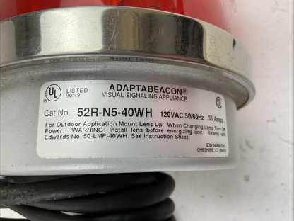 ADAPTABEACON 52R-N5-40WH 52A-N5-40WH 120VAC 50/60HZ .35AMP