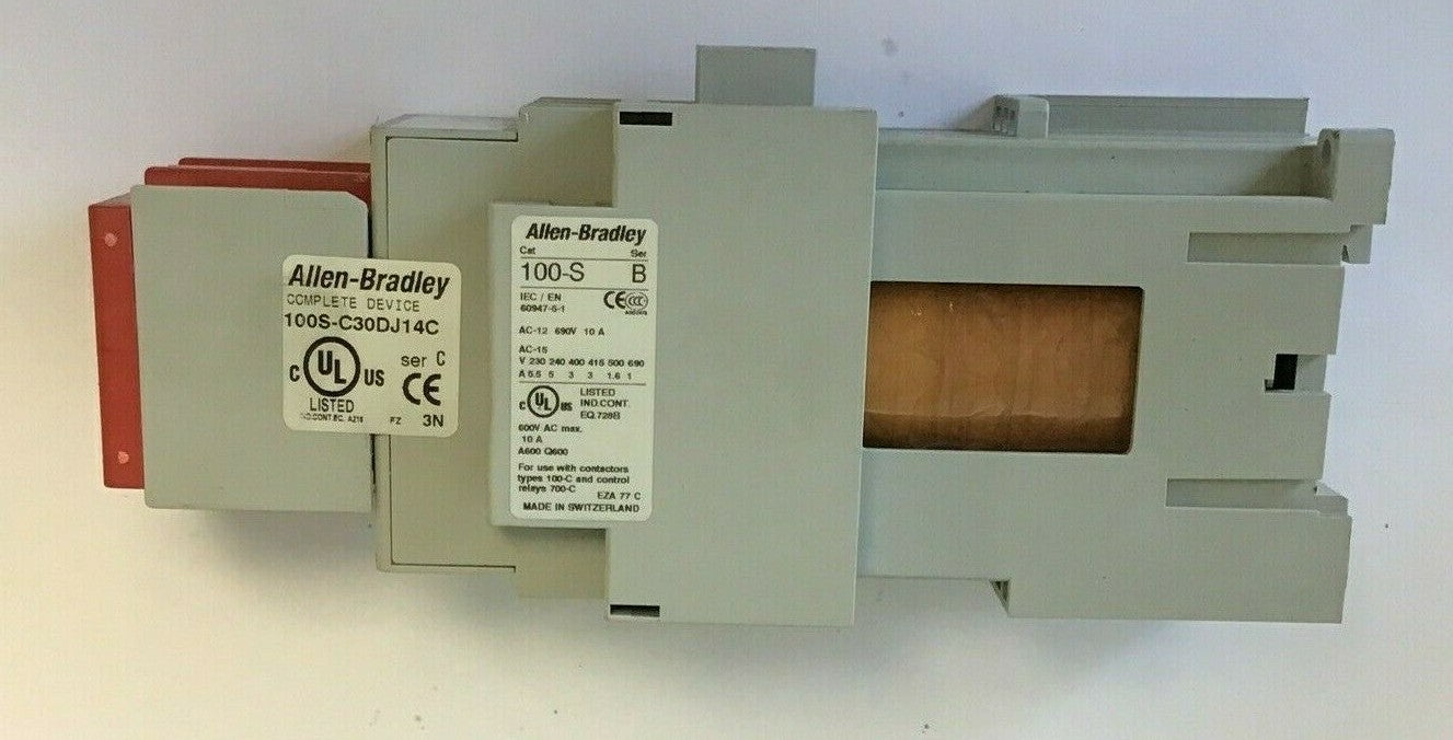 ALLEN BRADLEY 100S-C30DJ14C SAFETY RELAY SER.C 690V 65A