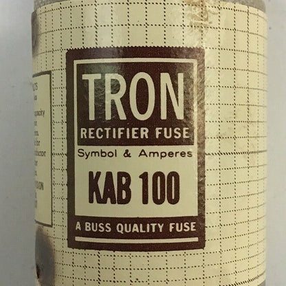 TRON KAB 100 RECTIFIER FUSE 250VAC ****LOTOF9****
