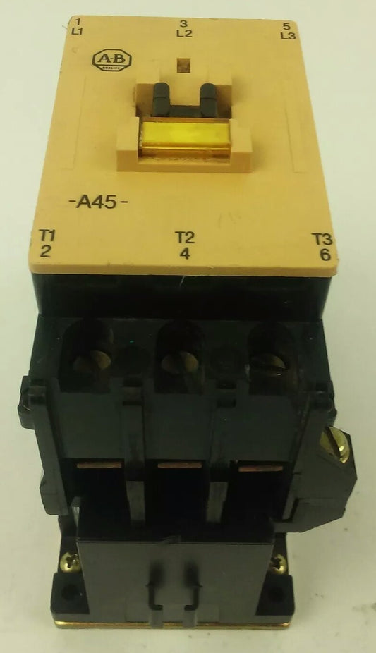 ALLEN BRADLEY 100-A45NZ*3 SER. B, CONTACTOR, 3PH, 600V, 45A, 40HP, 660/690V 22kW