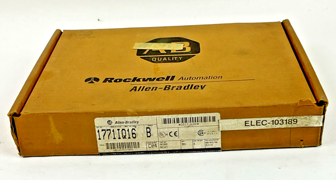 ALLEN BRADLEY 1771-IQ16 PLC ISOLATED INPUT MODULE SER.B REV.C04 32VDC FW REV.A