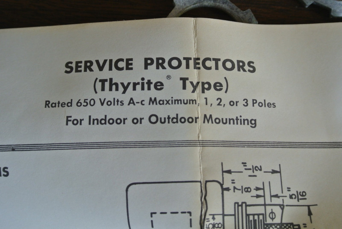 GE 9L15BCB002 THYRITE SECONDARY SURGE ARRESTOR, 0-650V, 2-POLE - NEW SURPLUS