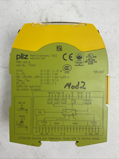 PILZ PNOZ mm0.1P EXPANSION MODULE 24VDC