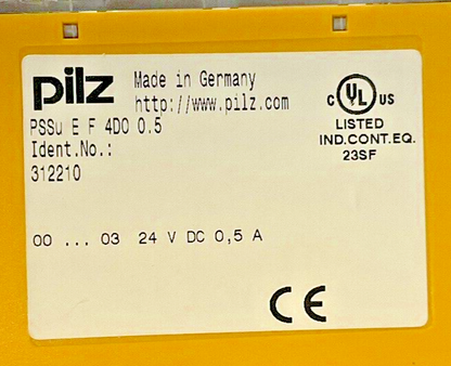 PILZ PSSU E F 4DO 0.5 OUTPUT MODULE 24VDC ****LOTOF5****