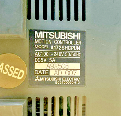 MITSUBISHI A172SHCPUN MOTION CONTROLLER 240VAC 105VA 50/60HZ