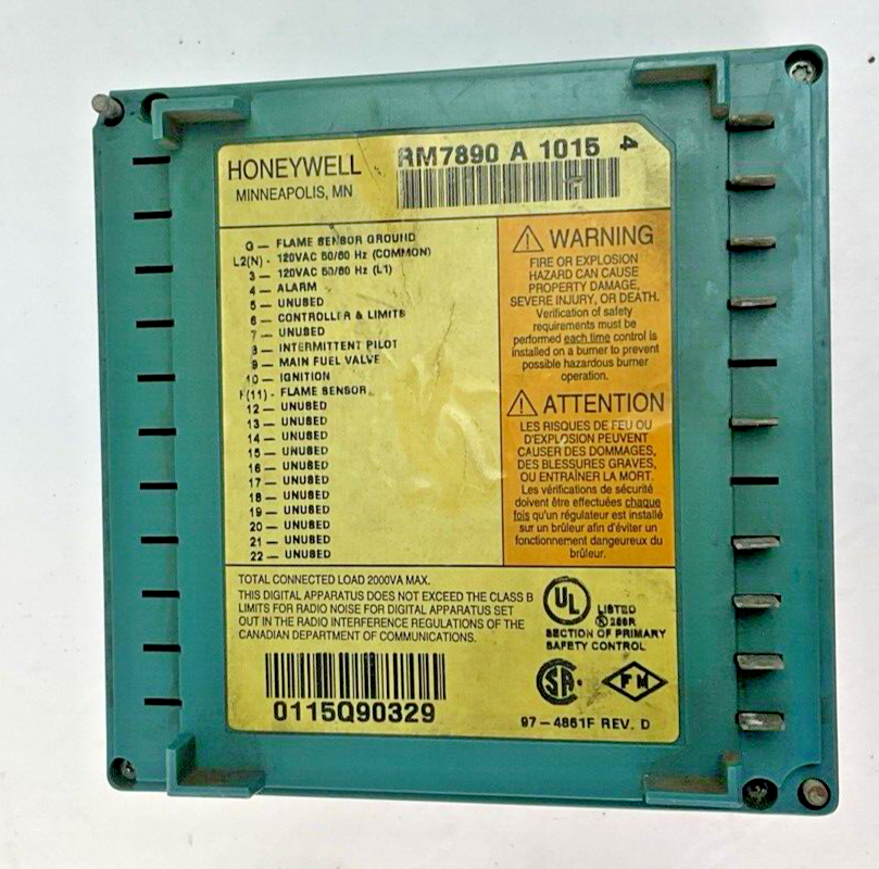 HONEYWELL RM7800 L 1015 BURNER CONTROL MODULE