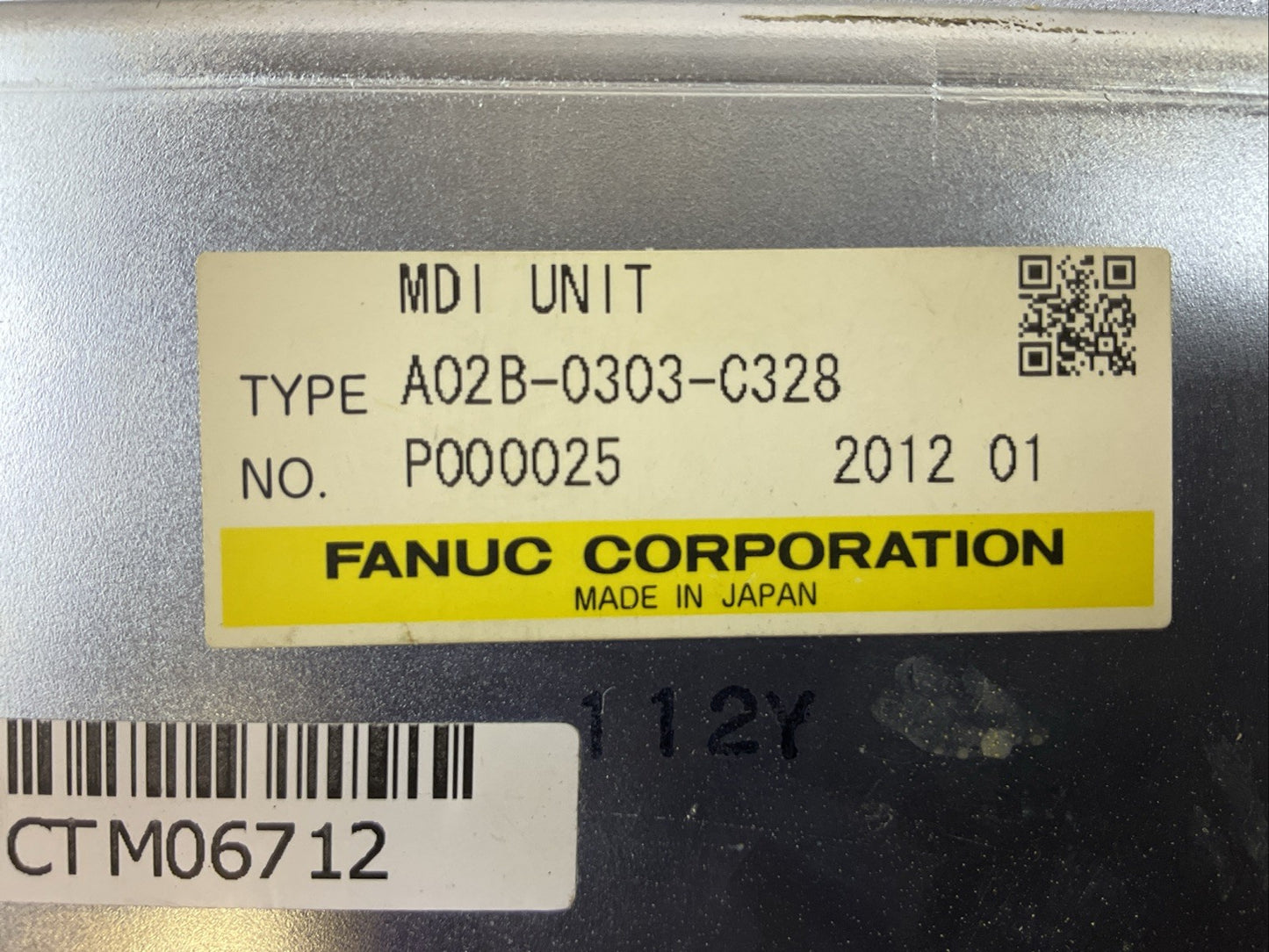 FANUC A02B-0303-C328 MDI UNIT KEYBOARD
