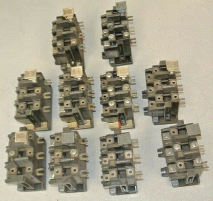 LOT of 10 / A-B 42185-800-01 OVERLOAD RELAY 120-600VAC, MAKE 7200VA, BREAK 720VA