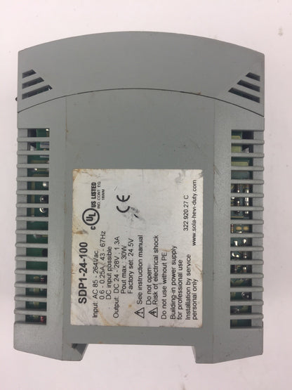 SOLA SDP 1-24-100 POWER SUPPLY 24VDC/1.3A 85-264VAC/0.6-0.25A 43-67HZ