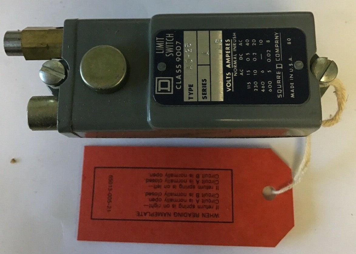 SQUARE D 9007 A026 LIMIT SWICTH  SER. A