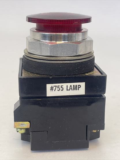 SYLVANIA CLARK BUL. 100T-PPLT1R ILLUMINATED PUSHBUTTON 120V 50/60HZ