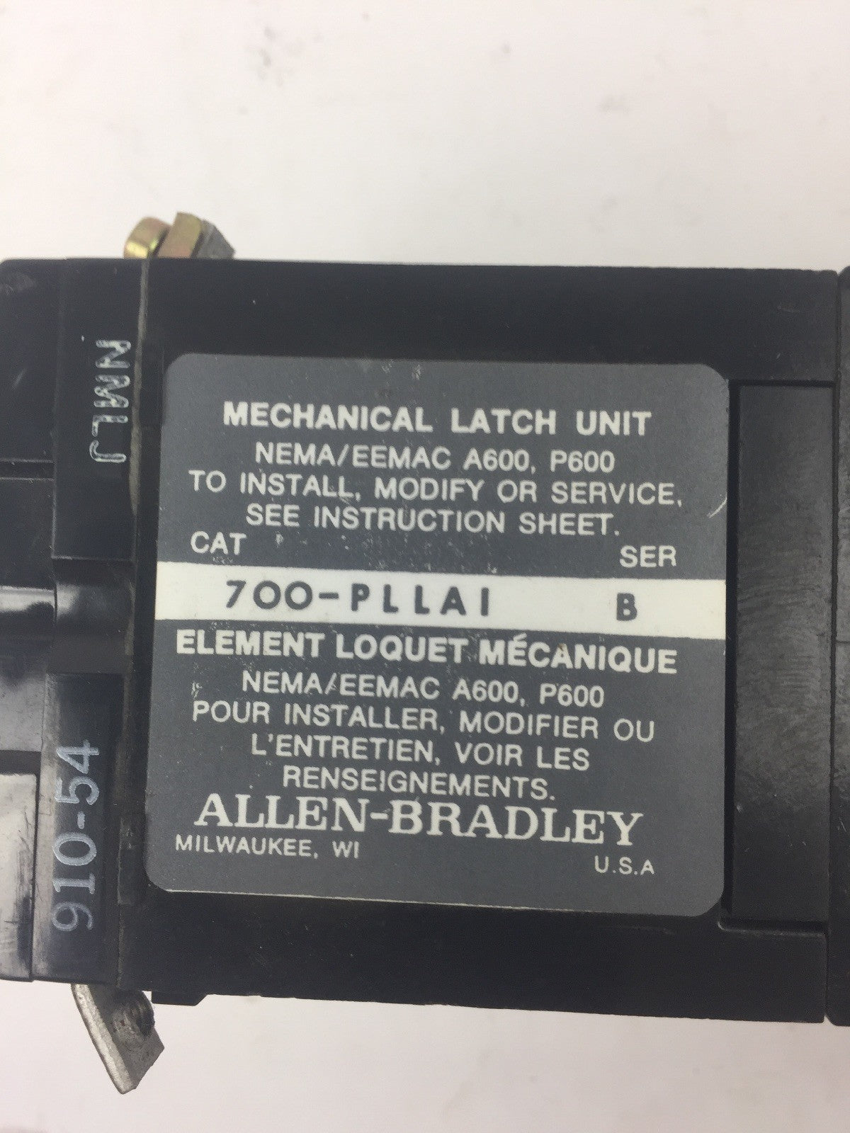 ALLEN BRADLEY 700-PL400A1 SER C AC RELAY 700-P400A1 700-PLLAI SER B PL236