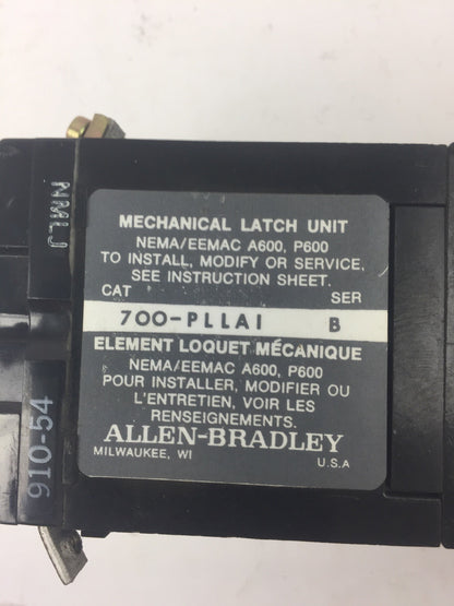 ALLEN BRADLEY 700-PL400A1 SER C AC RELAY 700-P400A1 700-PLLAI SER B PL236