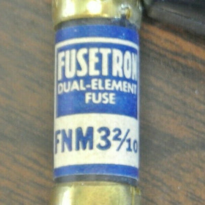 LOT of 8 / BUSS FNM3-2/10 DUAL-ELEMENT FUSE / 3-2/10A / 250V / NEW SURPLUS
