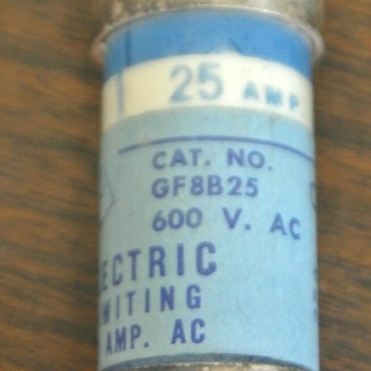 BOX of 3 / GENERAL ELECTRIC GF8B25 TYPE CLF CLASS J FUSE 25A / 600V NEW SURPLUS