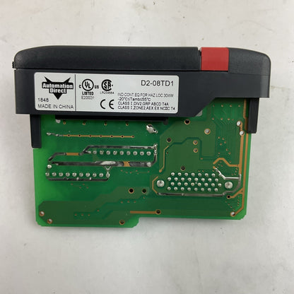 AUTOMATION DIRECT D2-08TD1 OUTPUT MODULE 12-24VDC