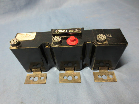 GENERAL ELECTRIC TYPE TJK TRIP UNIT 400 AMP MAG. TRIP ADJ. 600-2000A AC - 400M1