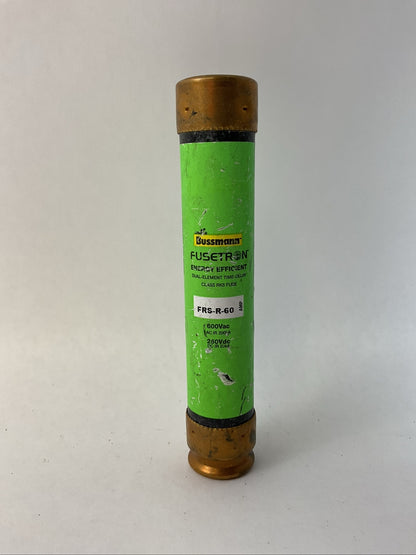 BUSSMANN FRS-R-60 600VAC 250VDC 60A FUSETRON ENERGY EFFICIENT FUSE (LOT OF 3)