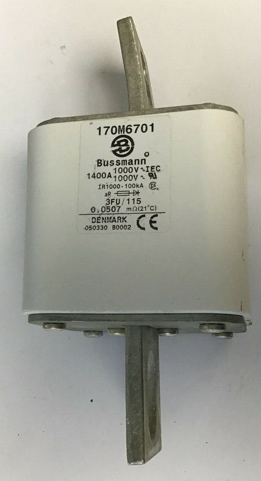 BUSSMAN 170M6701 FUSE 1400A 100VAC